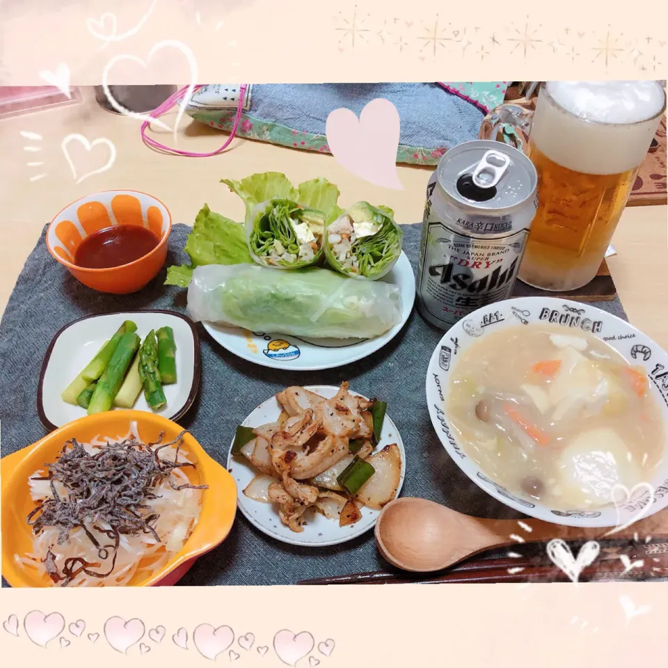 Snapdishの料理写真:１０／１５ ｔｕｅ 晩ごはん🍴＊○°|rinaronarさん