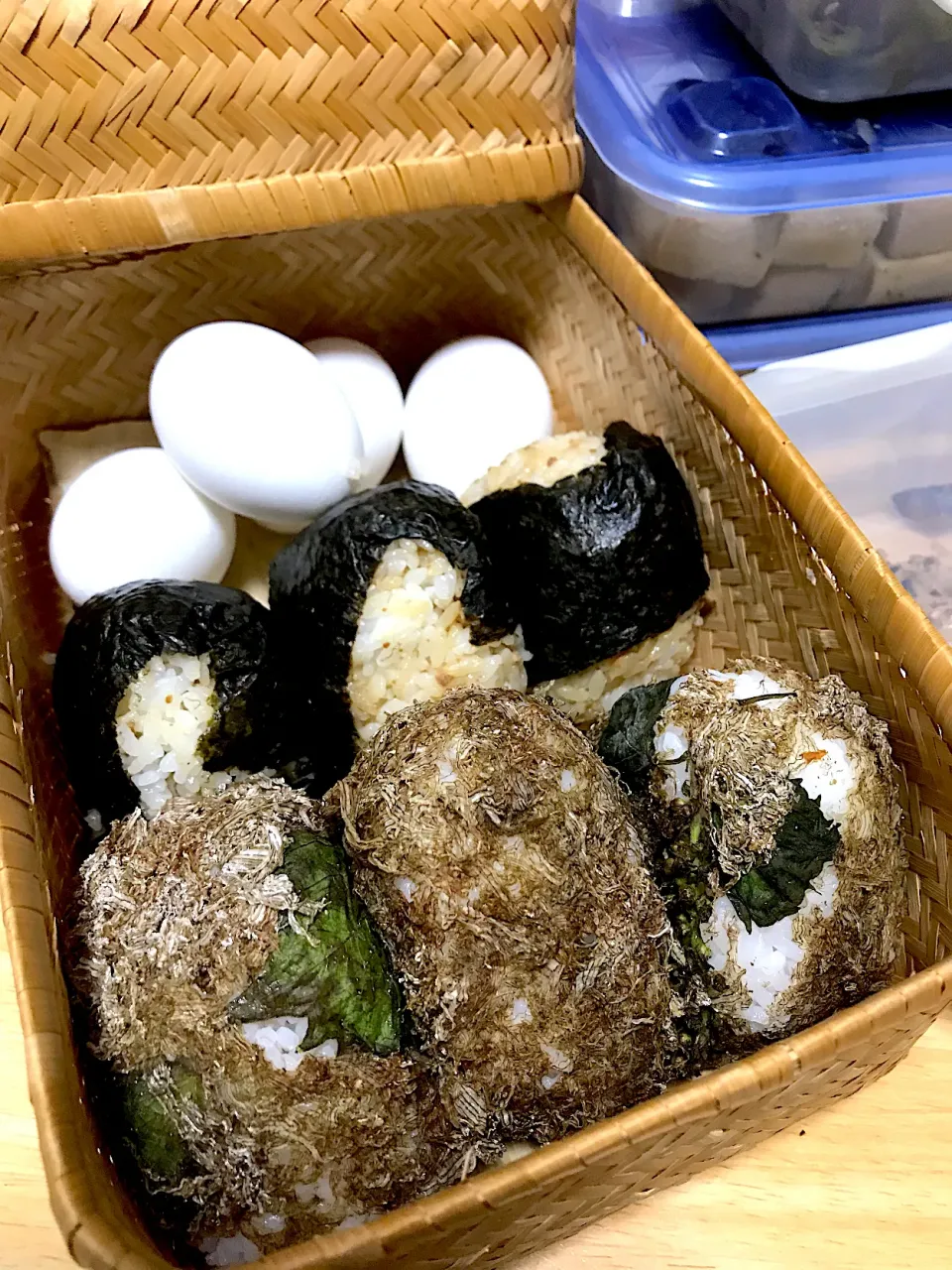 おにぎり弁当 台風に備えて|コマツ菜さん