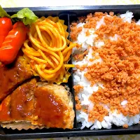 Snapdishの料理写真:今日は手抜き弁当|ともつんさん