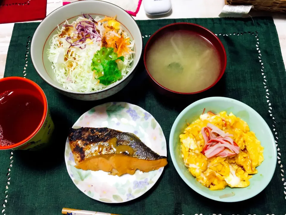 西京焼き、天津飯もどき|あんどうさん