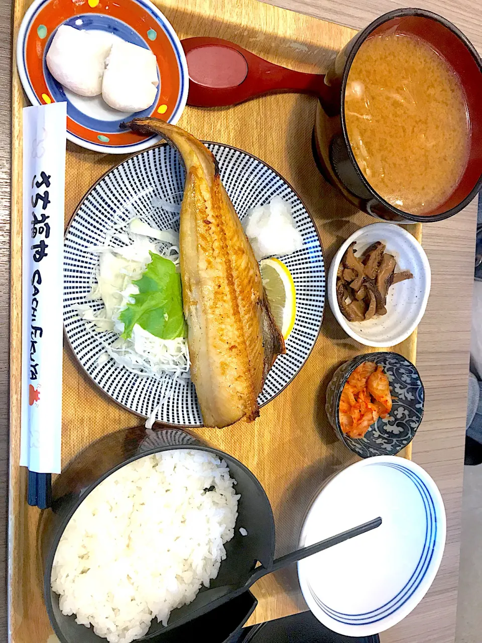 Salt grilled Atka mackerel set|Sky Blueさん