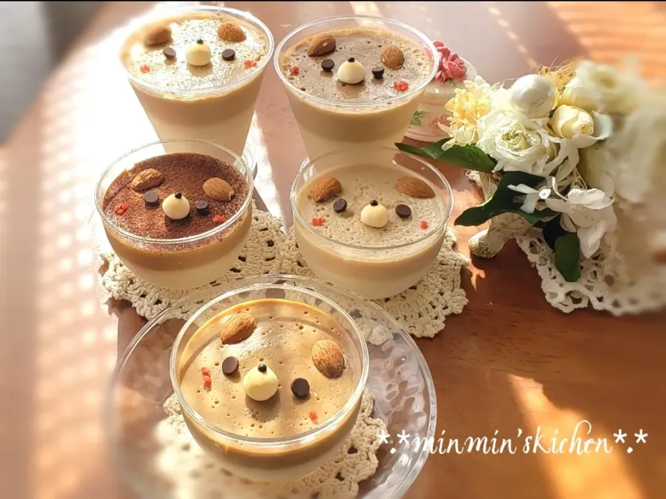 🌟とろりんわんこ🐶みるくカフェオレ２層ぷりん🌟|*.*Minmin*.*さん