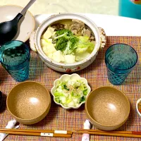 Snapdishの料理写真:シロさんのお鍋ときんぴら|なつさん