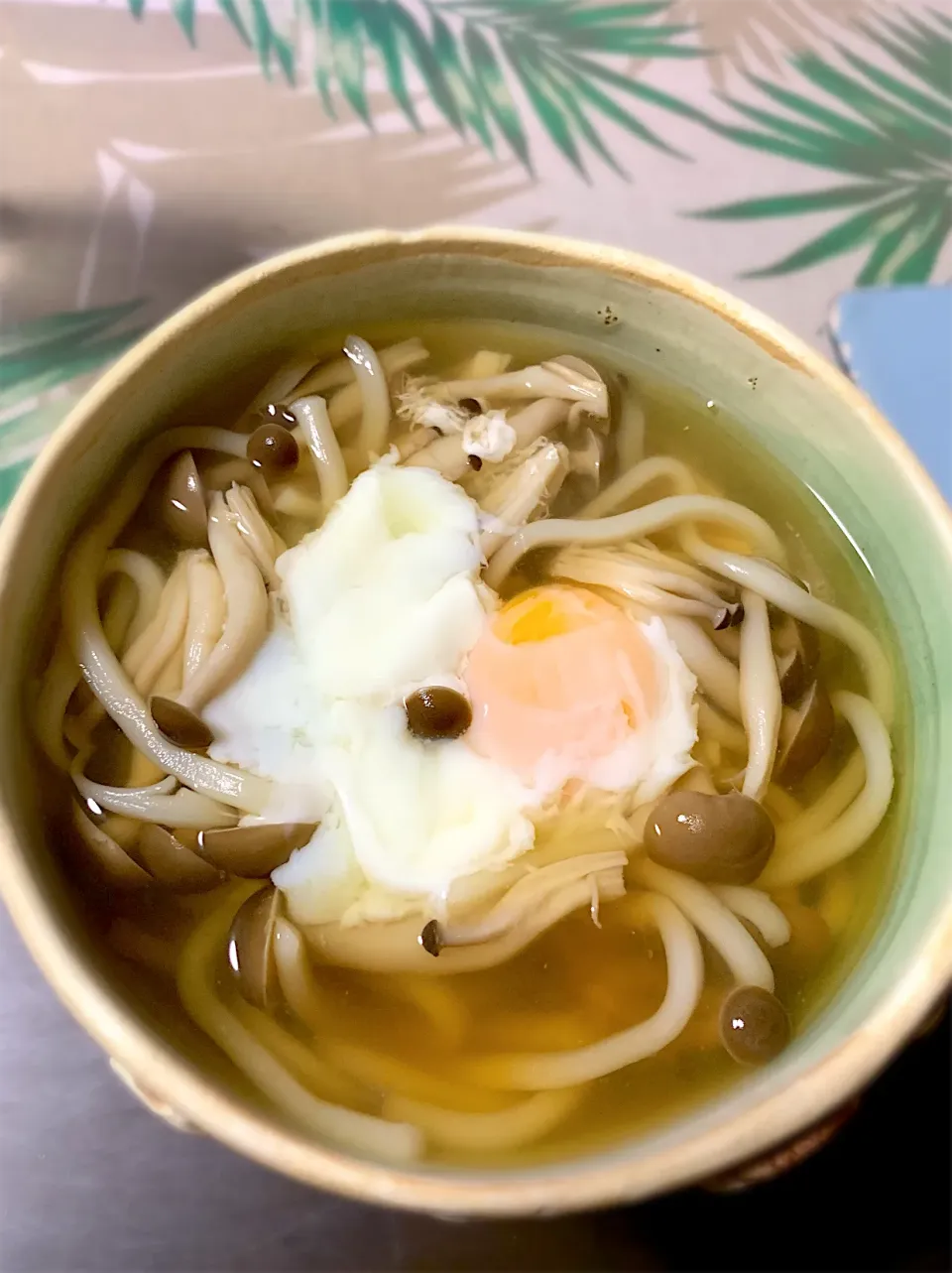 温玉キノコうどん|コハクさん