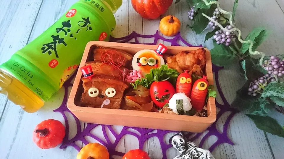 豚の角煮でハロウィン弁当|よよちさん