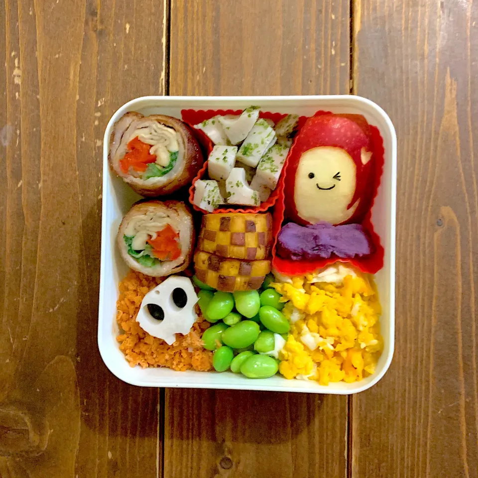 ハロウィン三色丼弁当💕|ともさん