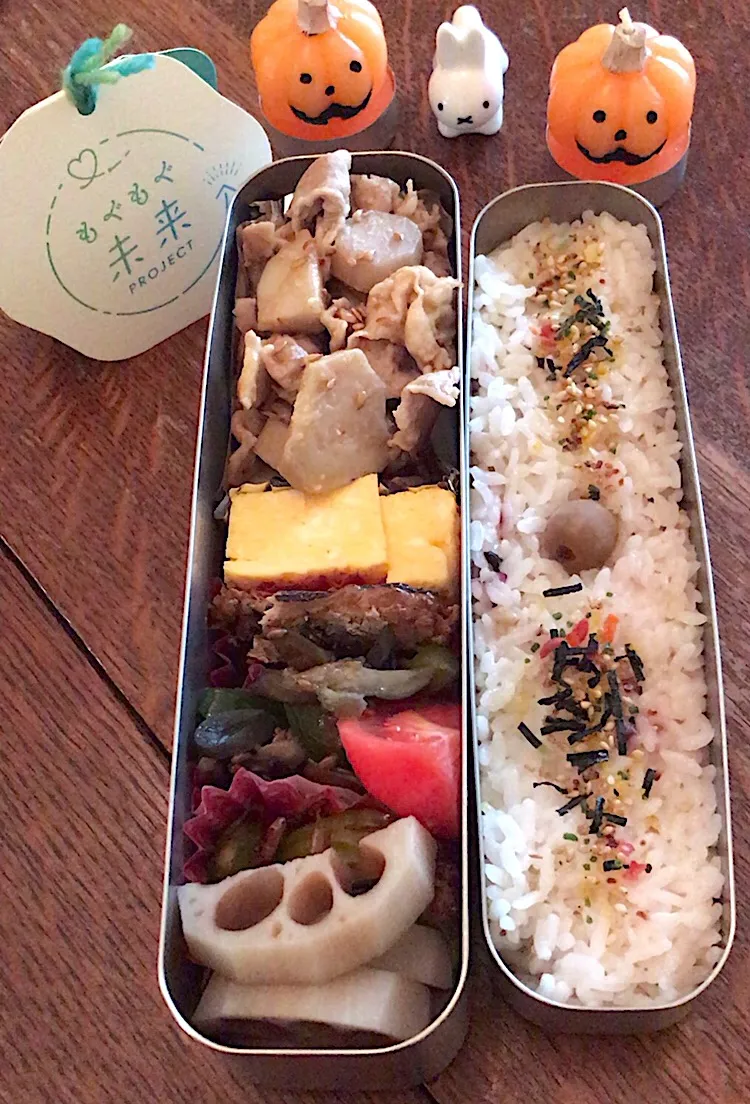 ランチ #里芋と豚肉の炒め物  #お弁当  #お弁当記録  #もぐもぐ未来  #もぐもぐ未来プロジェクト|小松菜さん