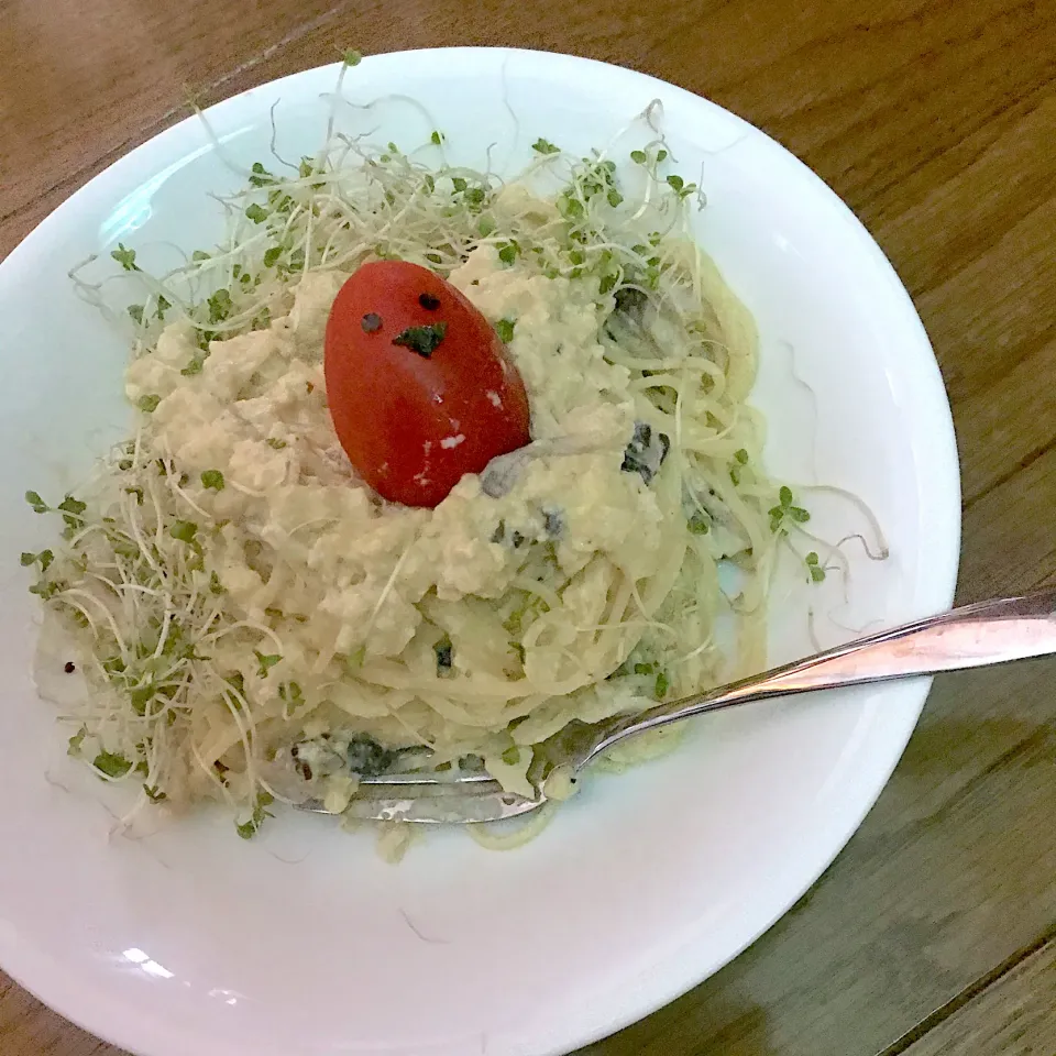 鳥の巣風カルボナーラ豆乳で|みゆきさん