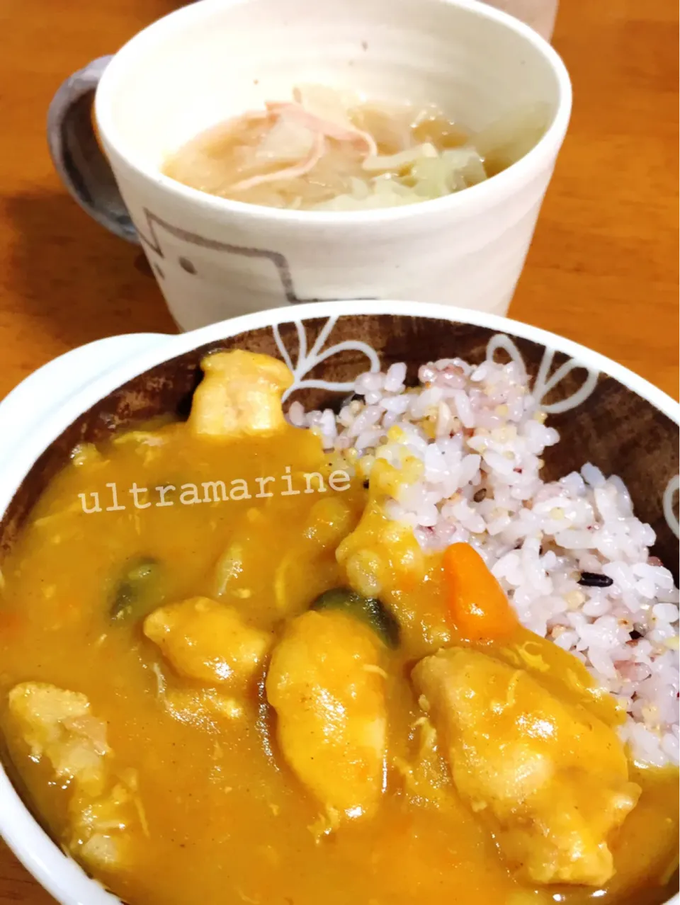 ＊あごだしでやさしい♡手羽カレー＊|ultramarineさん