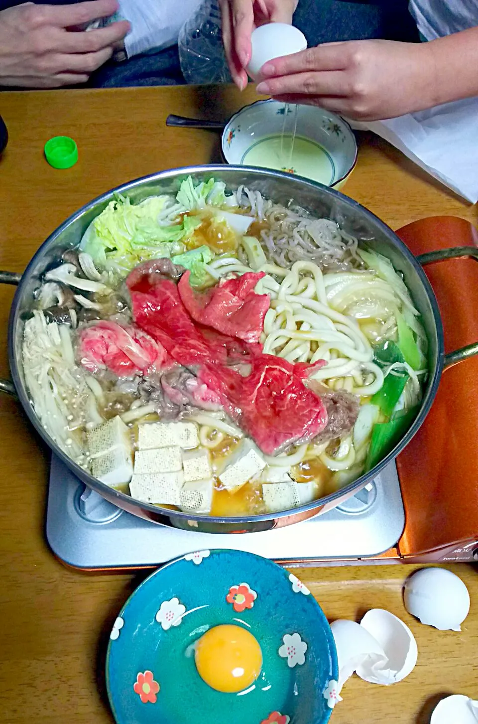 ㊗退院祝い✨すき焼き🍲😋💕|とししいたけさん