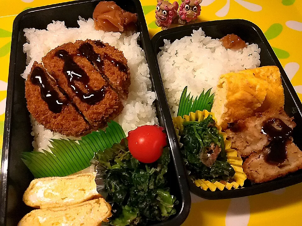 夫の弁当、娘の弁当|みどりさん