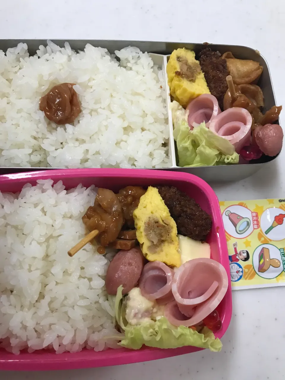 #旦那様弁当の久々高2娘弁当|やすあけさん