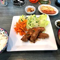 野菜の肉巻きランチ|yukayamaさん