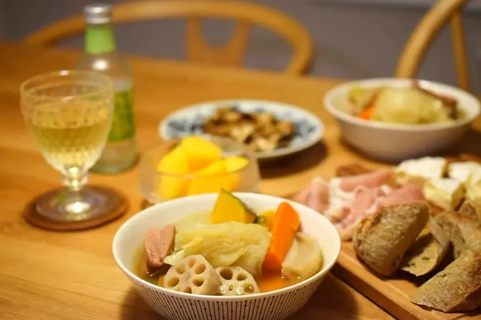 ソーセージと野菜のポトフ|うにんぱすさん