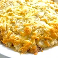 ミートポテトチーズの重ね焼き