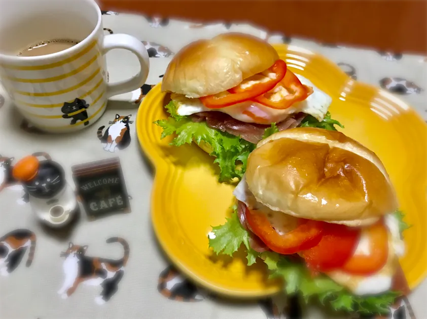 簡単 私の朝ごパン😋💕|バシュランさん