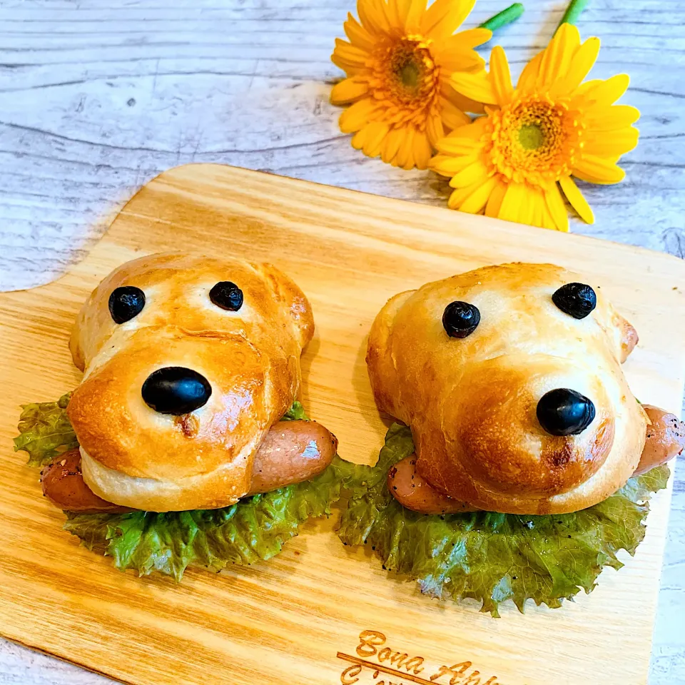 Snapdishの料理写真:ホットドック🐶ワンワン|いちごさん