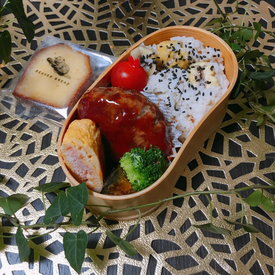 2019.10.19today's  obento☆ハンバーグ弁当|YummyKさん