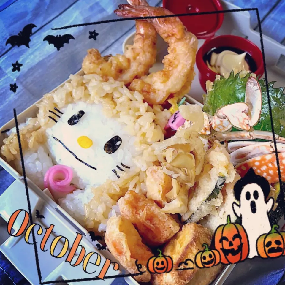 🎃Gluten Free Tempura Lunch🎃 #🦀🐟🍄🍠🍃🎃🍅🍤🌾|The Reinhartsさん