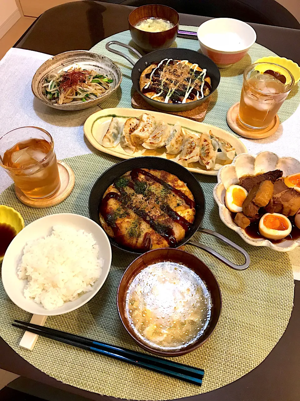 豆腐と長芋のお好み焼きご飯|お豆さん