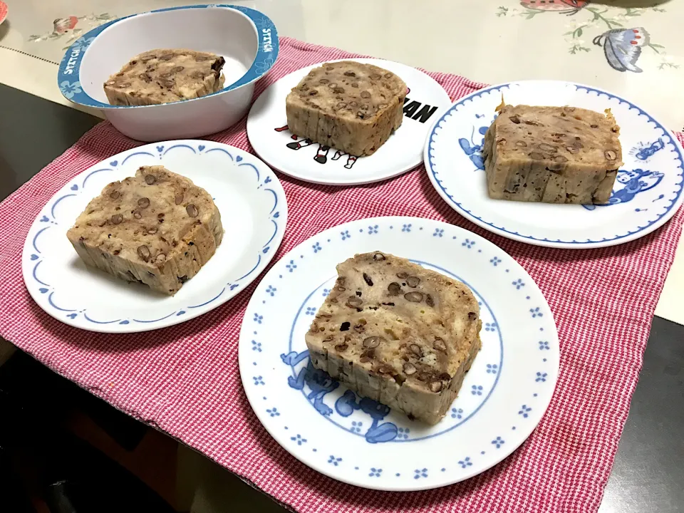 卵・乳製品・砂糖なし♡もちもち豆腐と小豆のケーキ|みよさん