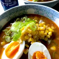 キャベツたっぷり♪アマニ油で仕上げる味噌ラーメン風コク旨スープ|なつひさん