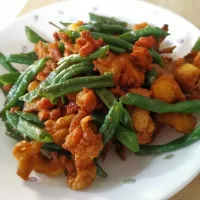 Healthy Stir Fry Chicken with Long Beans (Chicken cooked using Airfryer)|Ainaaさん