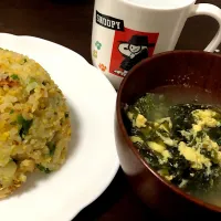 炒飯とわかめスープ|kanaさん