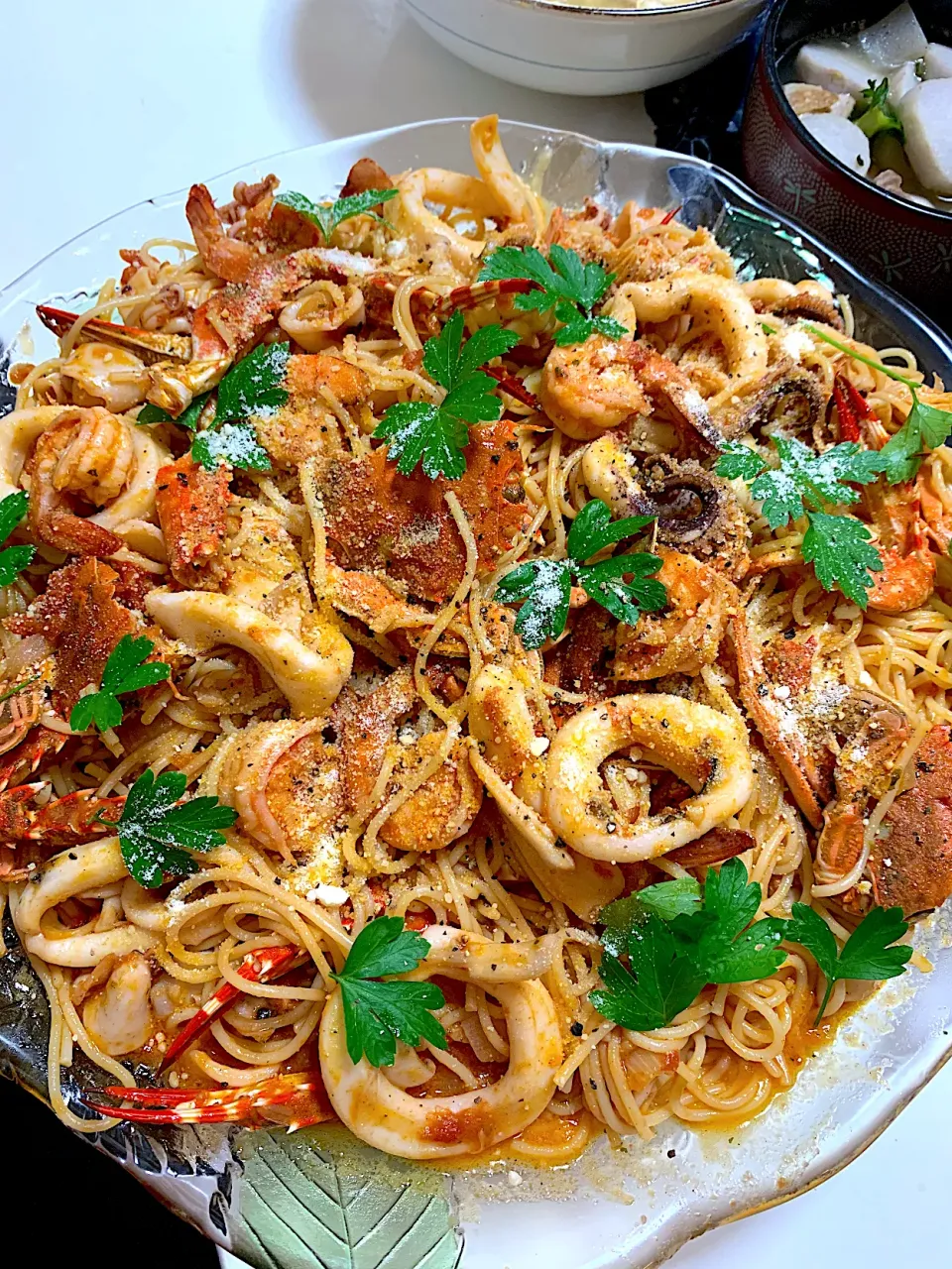 Seafood pasta|gachiyunaoさん