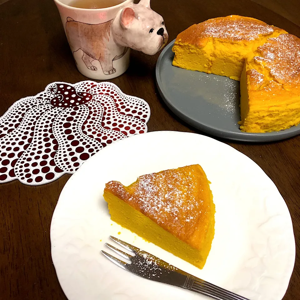 B L U E 🍴さんの料理 ★かぼちゃスフレケーキ★|すと☺︎*☻さん