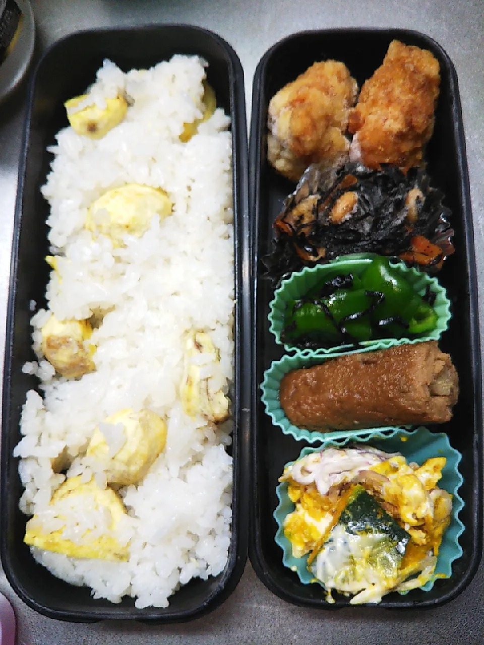 朝、10分のお弁当（作りおきを冷凍）|satotoさん