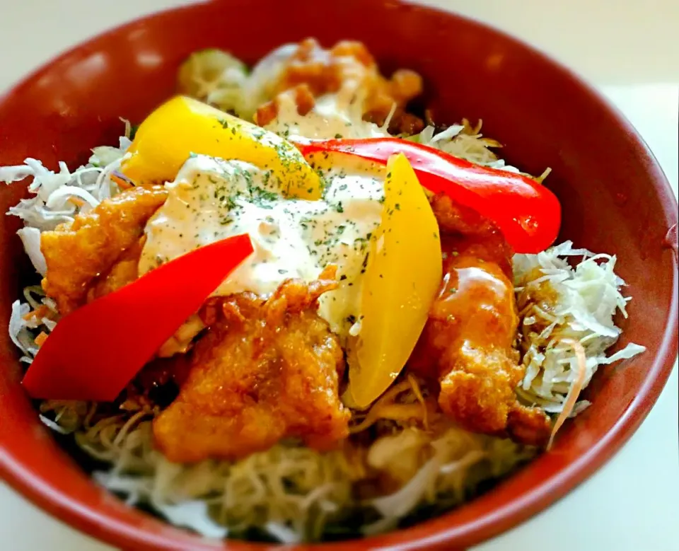 ほんじつのまかない・チキン南蛮丼|のも💛さん