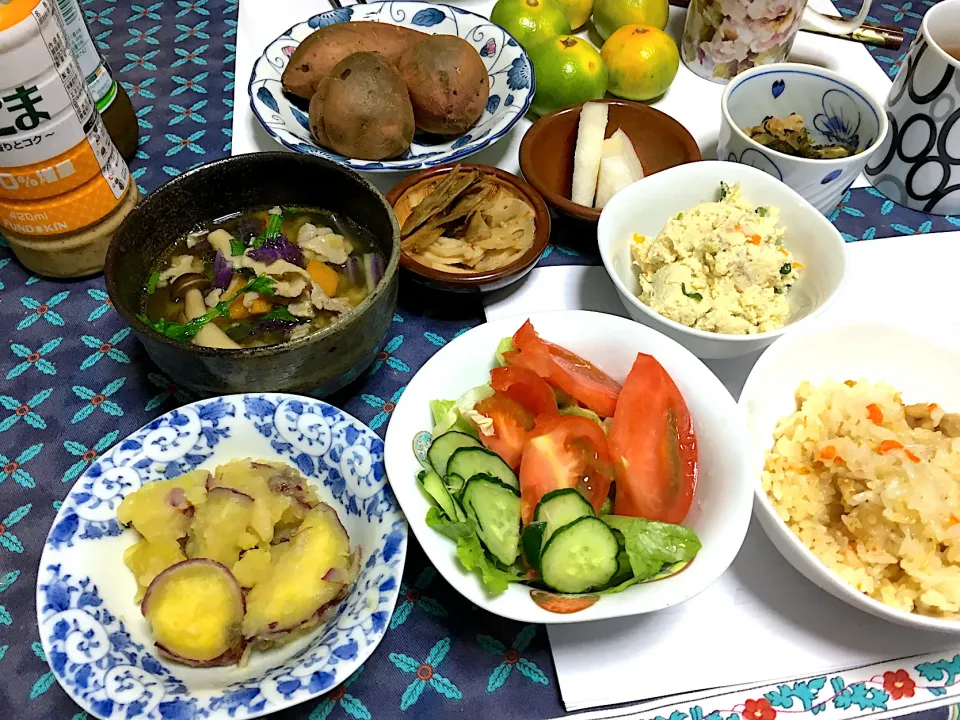 実家で晩御飯(´◡`๑)🎶|さくたえさん