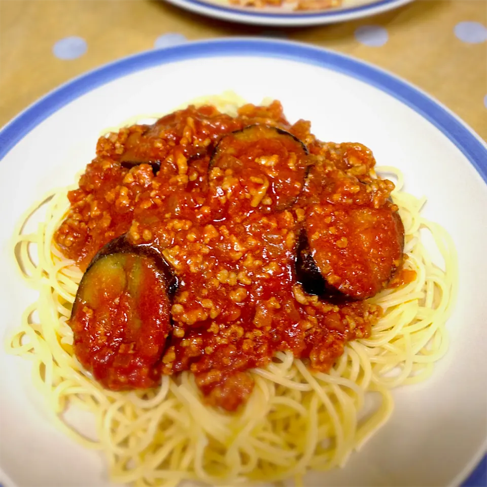 ナスのミートソースパスタ|レモンさん