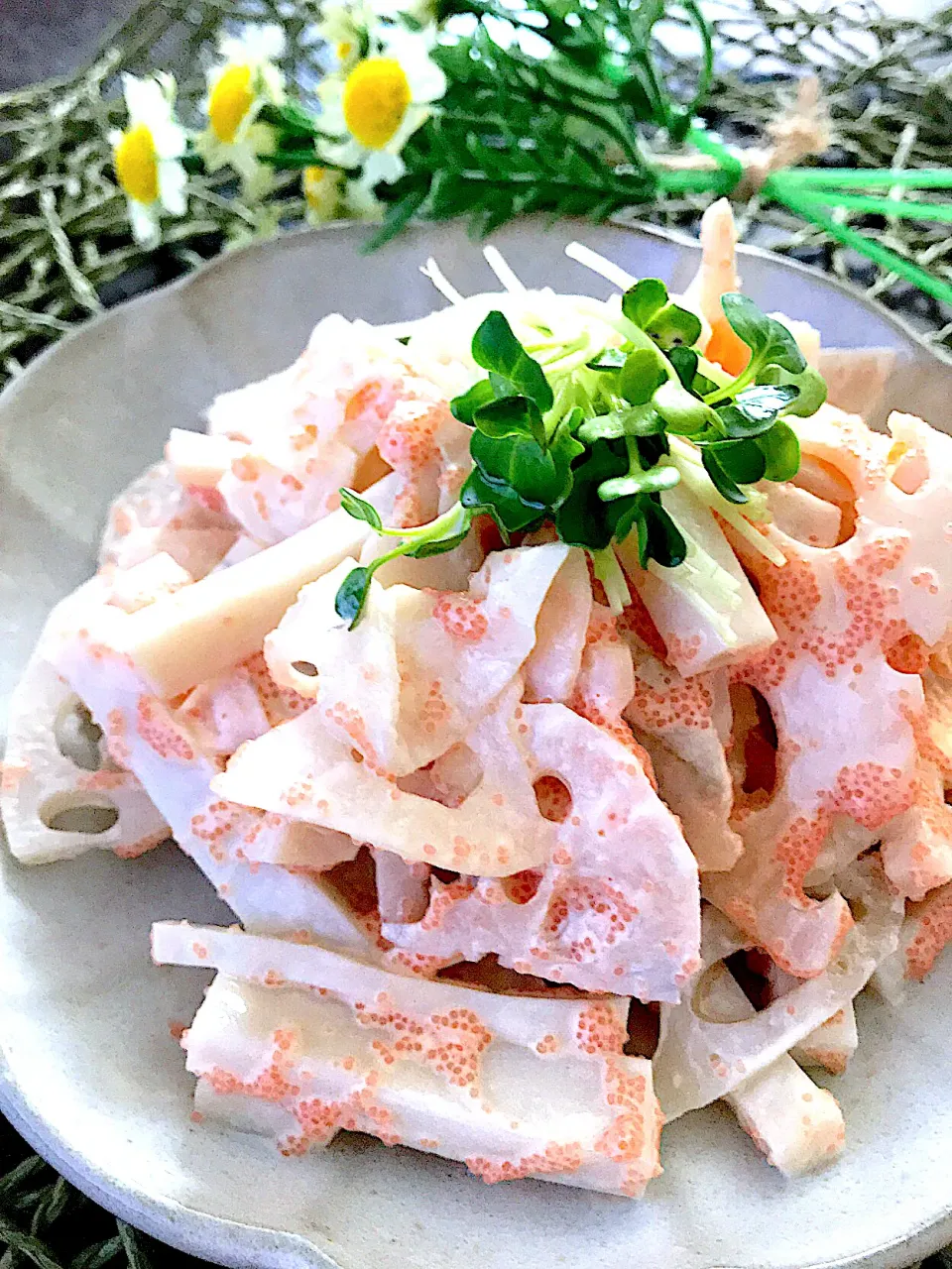 蓮根とかまぼこの明太子マヨサラダ❤️❤️❤️|🌺🌺Foodie🌺🌺さん