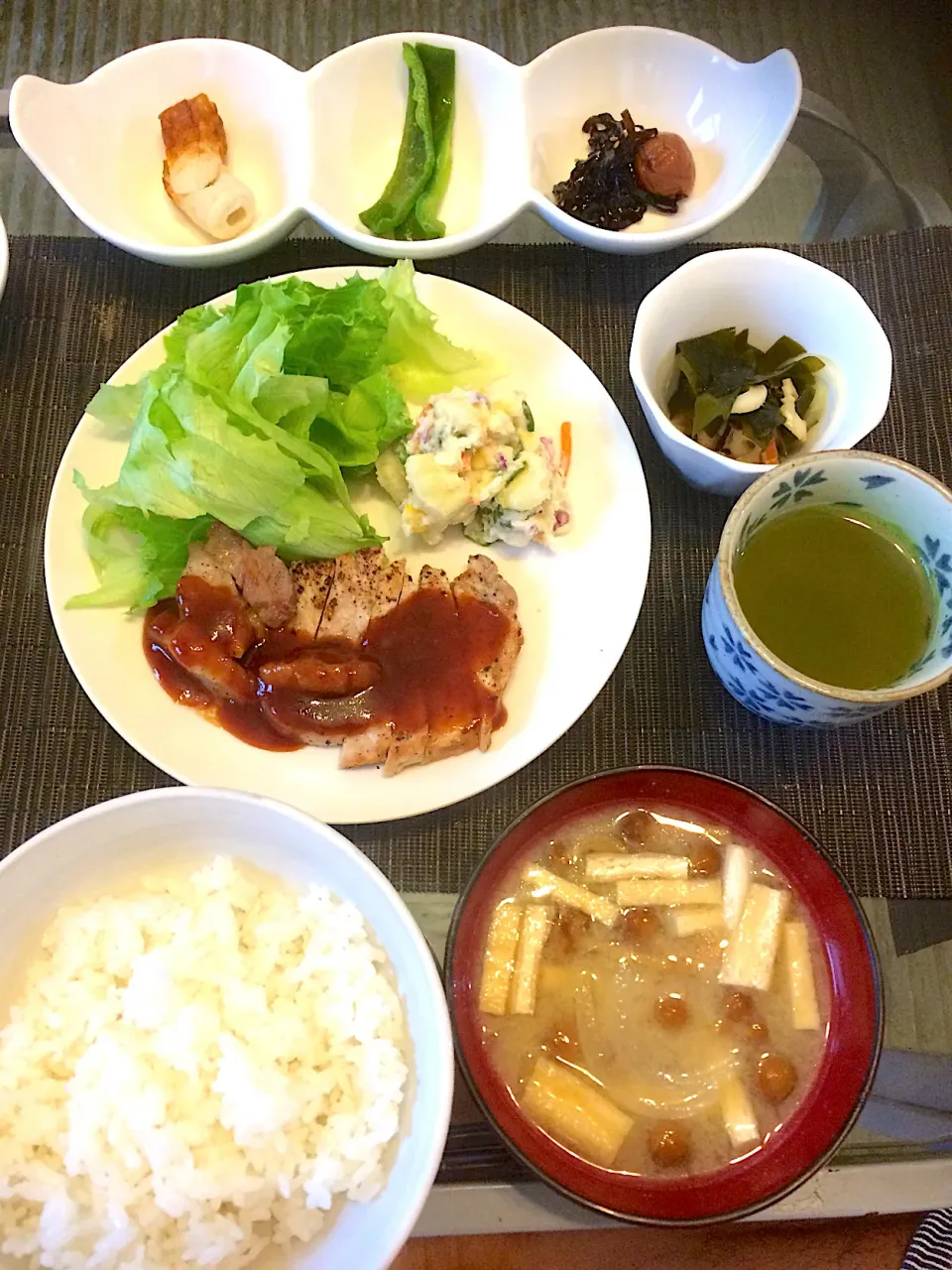 男前美容師の手作り朝ごはん2019年10月22日 朝から肉🍖頂きました(^｡^)|Booパパさん