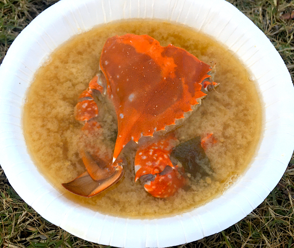 釣場めし ワタリガニの味噌汁 ぬう太郎 Snapdish スナップディッシュ Id Uiwdna