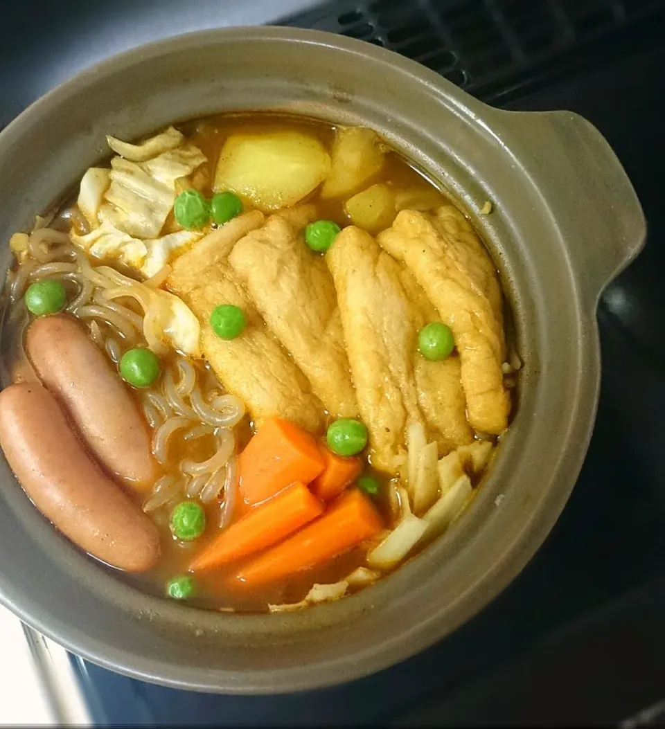 Snapdishの料理写真:出汁割りｶﾚｰ鍋|まりおさん