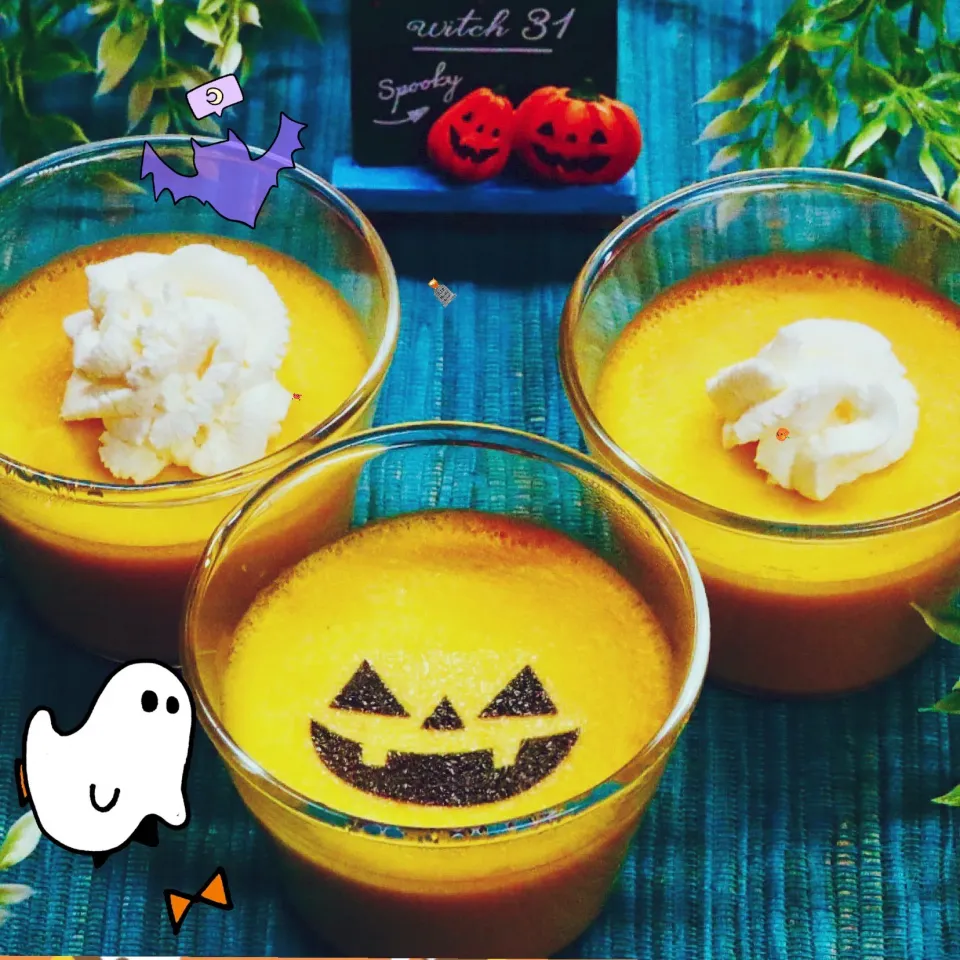 濃厚なめらかかぼちゃのプリン🎃ハロウィンバージョン👻|ROSE & ROSEさん