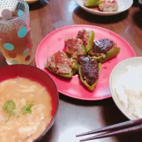 Snapdishの料理写真:ピーマンの肉詰め|彩    花さん