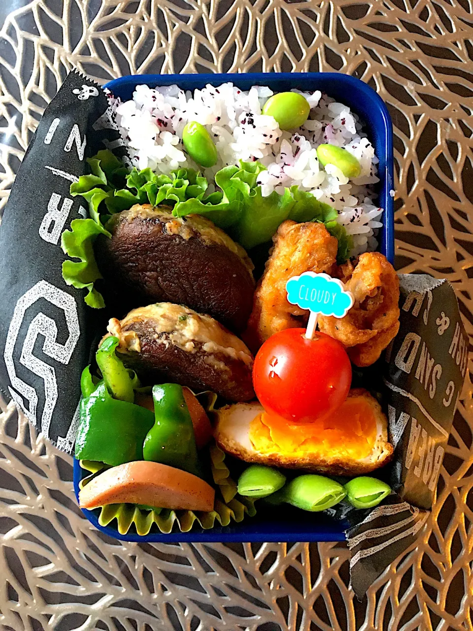 椎茸の肉詰め弁当|yakkoさん