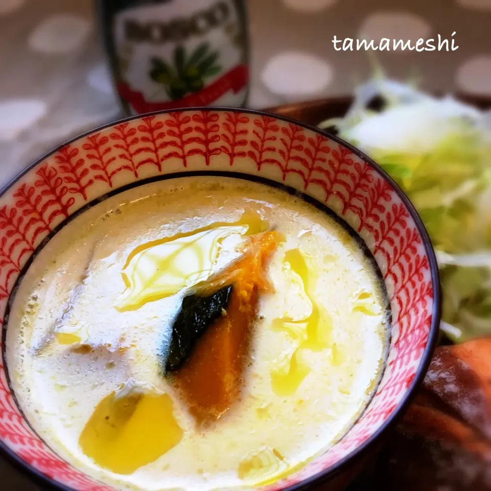 アッチさんの料理 かぼちゃのミルク味噌スープ|tamaさん