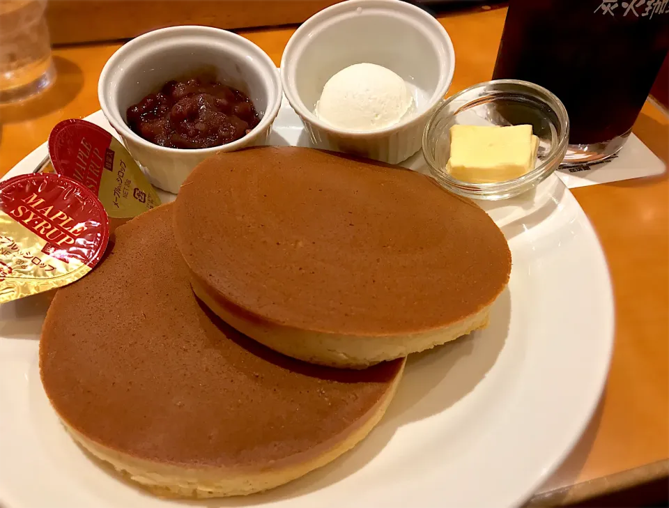 ホットケーキ 北海道小豆@珈琲館|toshi,I🍴さん