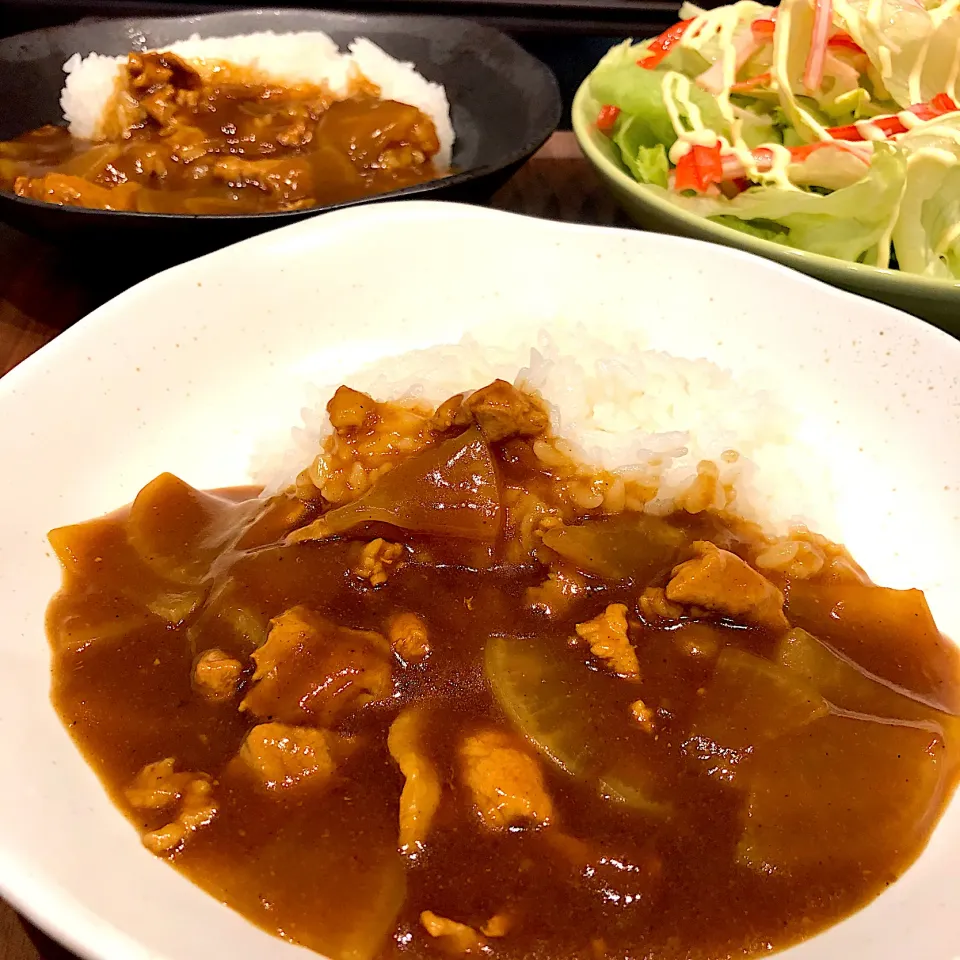 Snapdishの料理写真:大根と豚バラ肉の和風だしカレー🍛|ヨッチャンさん