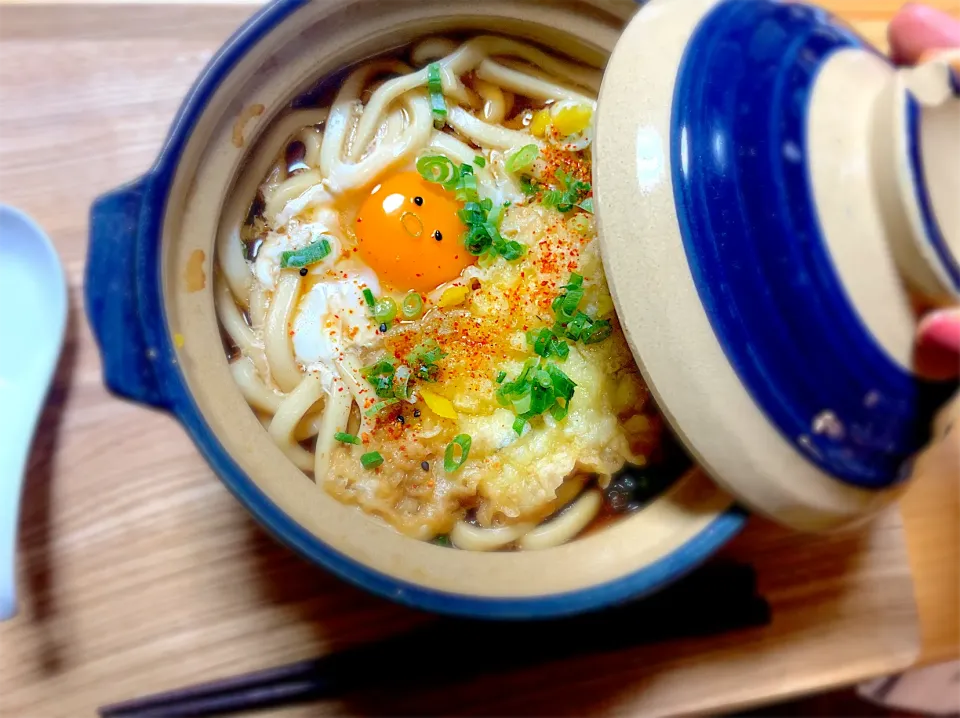 めっかっちゃった！鍋焼きうどん|ちびぷにさん