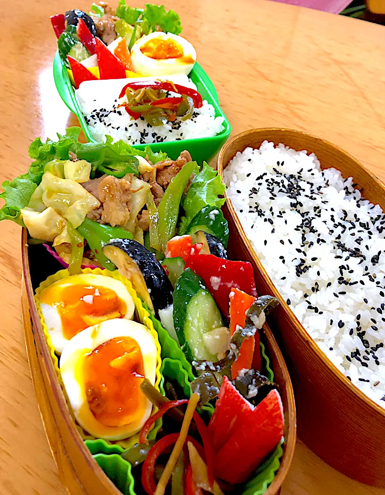 家族お弁当🍱٩( ᐛ )💗( ᐖ )۶|ふみぃさん