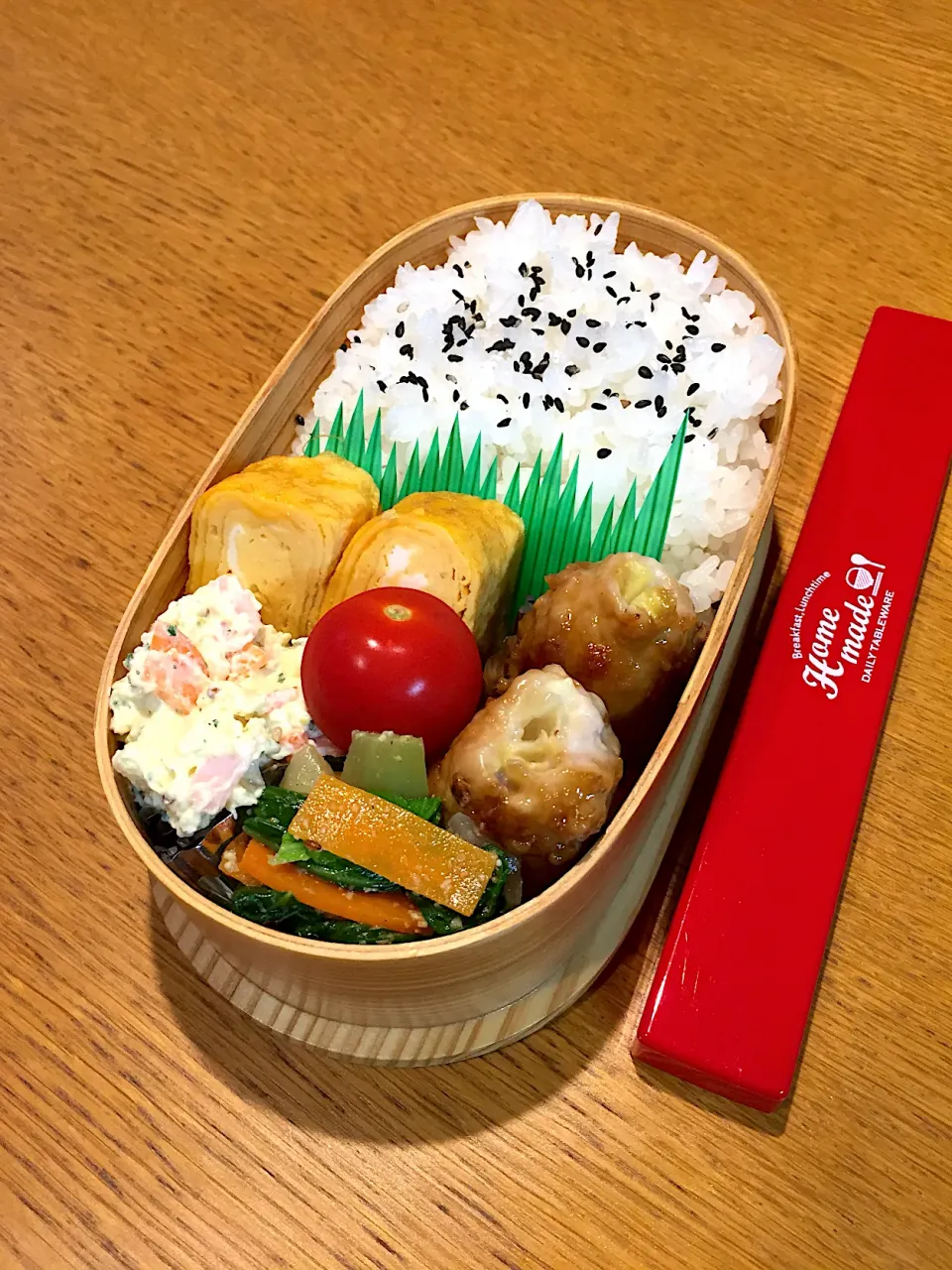 Snapdishの料理写真:JK弁当  キャベツ肉巻き照り焼き|まつださんさん