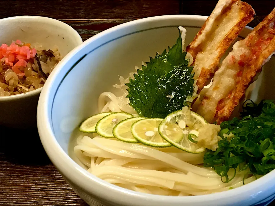 Snapdishの料理写真:竹天ぶっかけうどん|mottomoさん