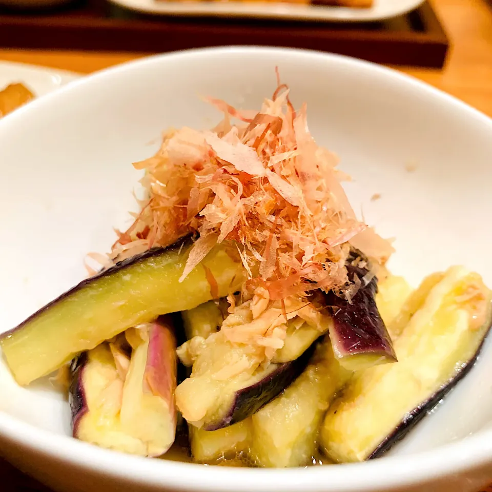 茄子とツナのごま油ポン酢|いちごさん