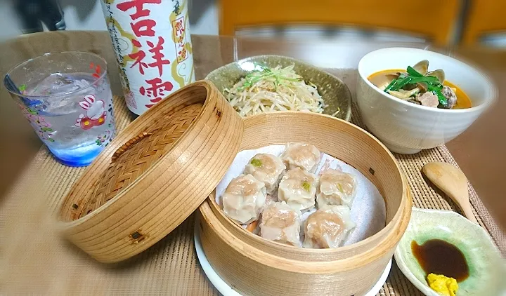 スンドゥブ🇰🇷
もやし    ナムル✴️
崎陽軒のシウマイ( 横濱土産)  🍶|びせんさん